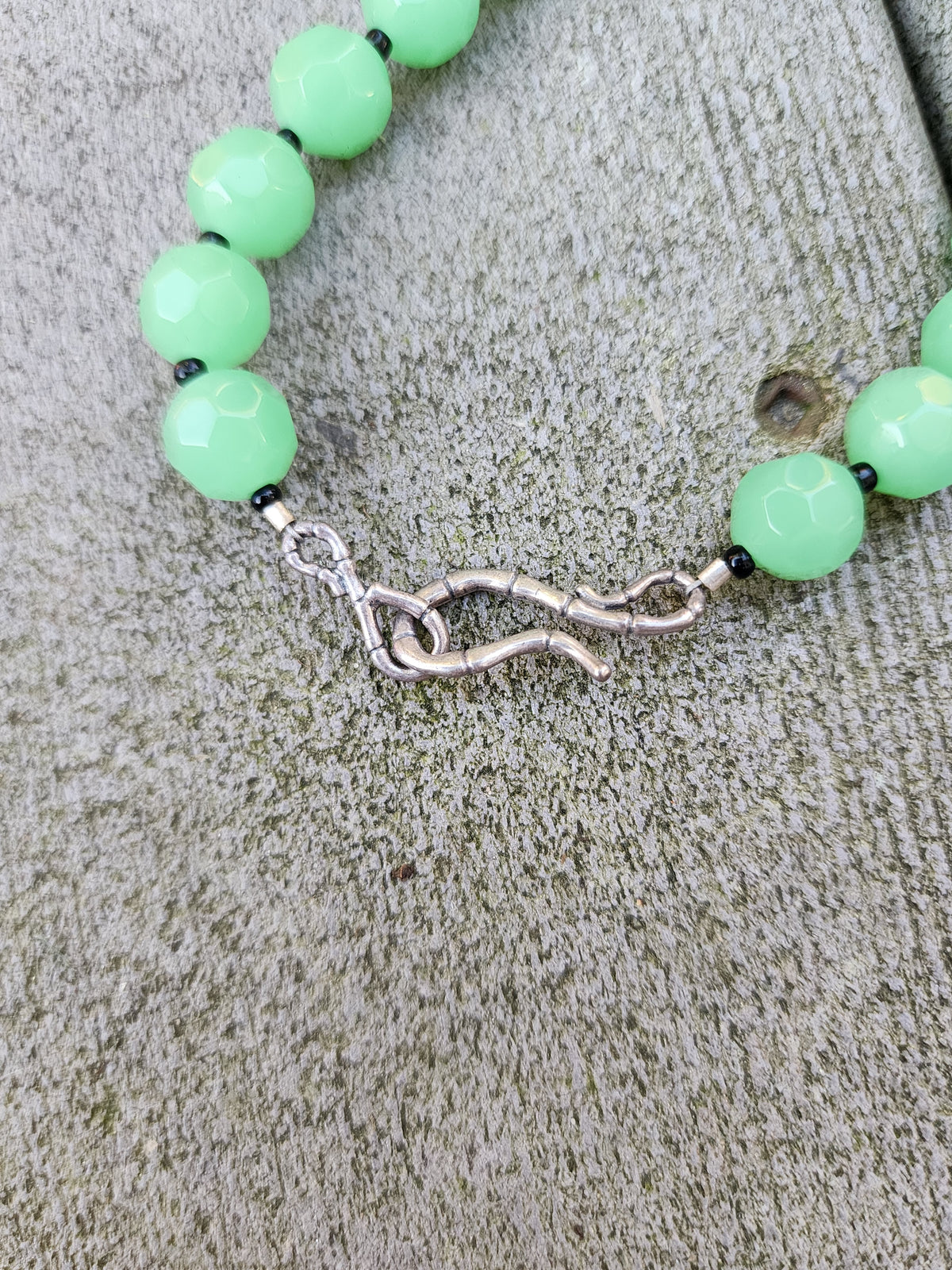 Green Geode Agate Necklace