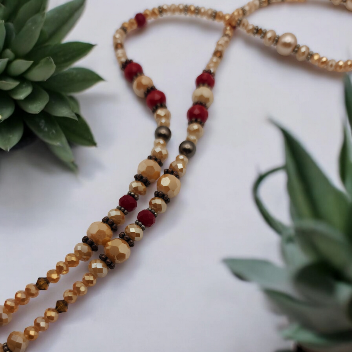 Red Fire Crackle Agate Necklace